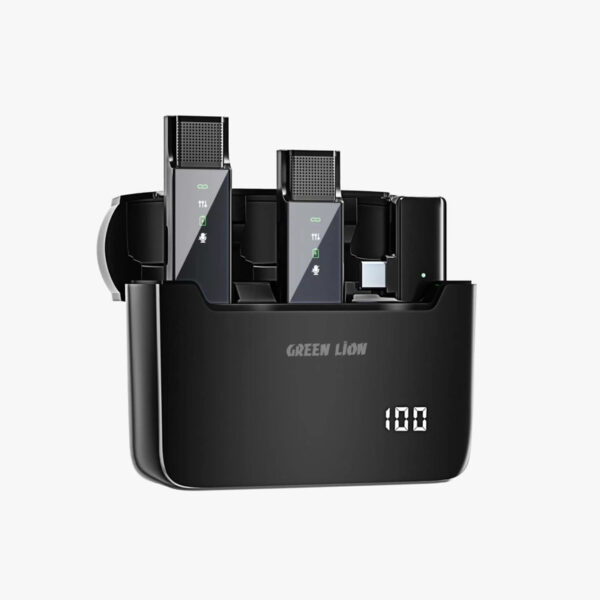 میکروفن بی سیم گرین لاین مدل 2in1 Digital Display Type-C - Image 1