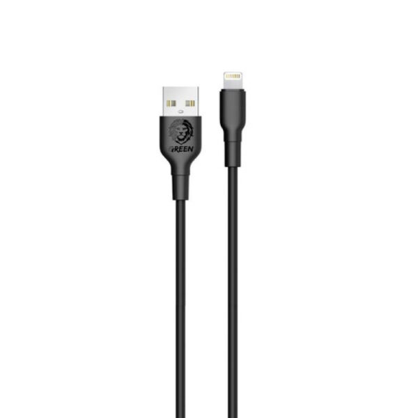 کابل تبدیل گرین لاین USB به لایتنینگ مدل PVC طول 1 متر - Image 1